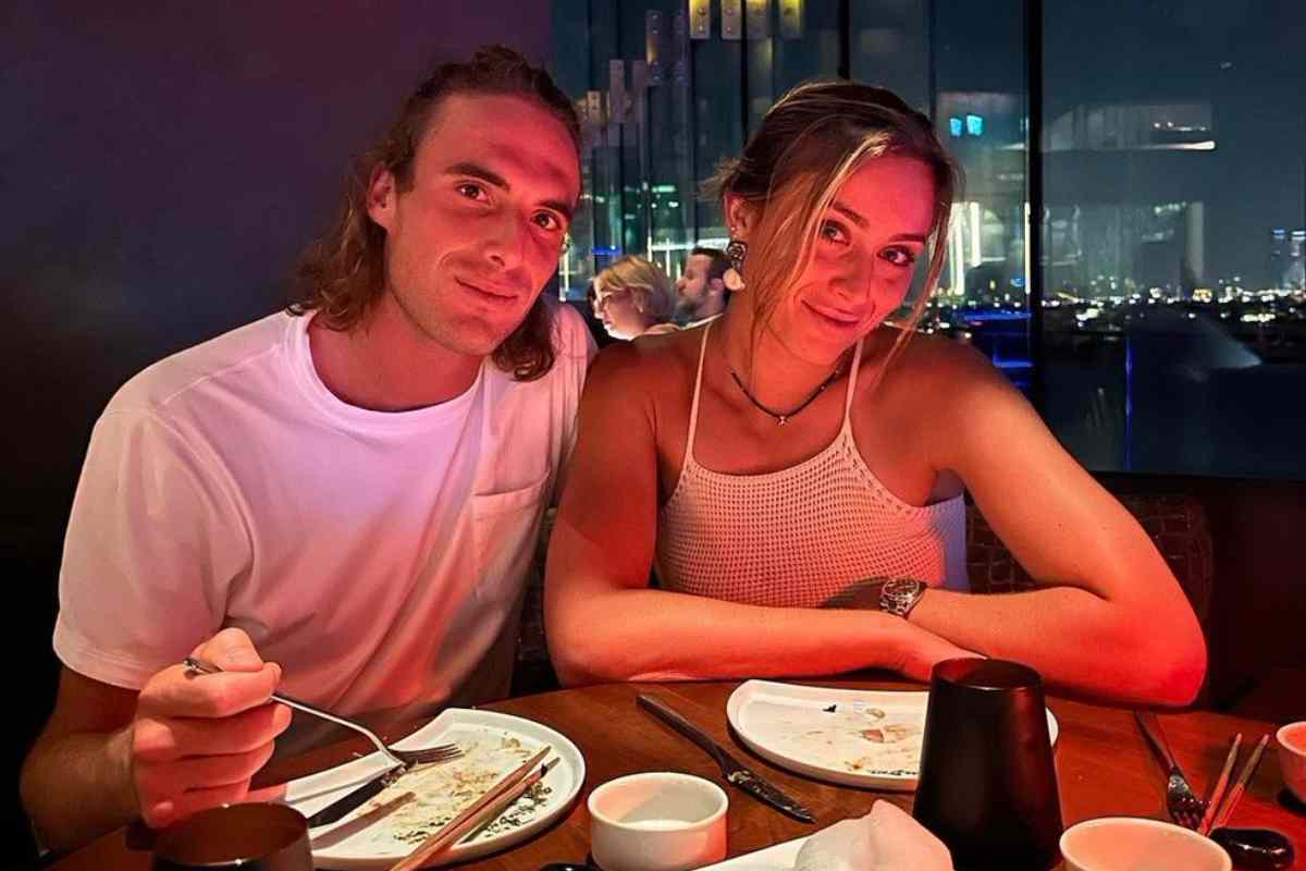 Stefanos Tsitsipas e Paula Badosa, la foto insieme