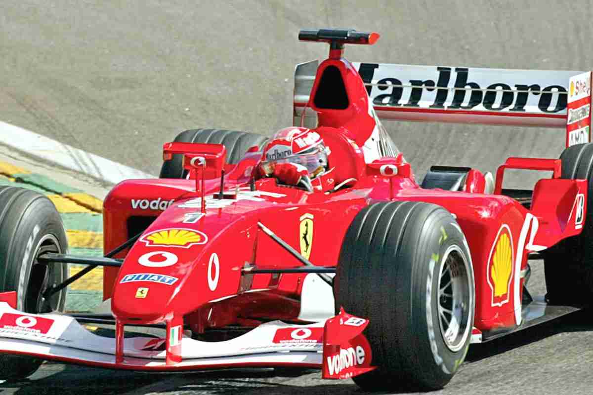 La Ferrari di Schumacher all'asta